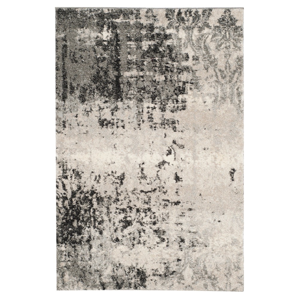 Kensington Area Rug - Light Gray / Gray ( 4' X 6' ) - Safavieh