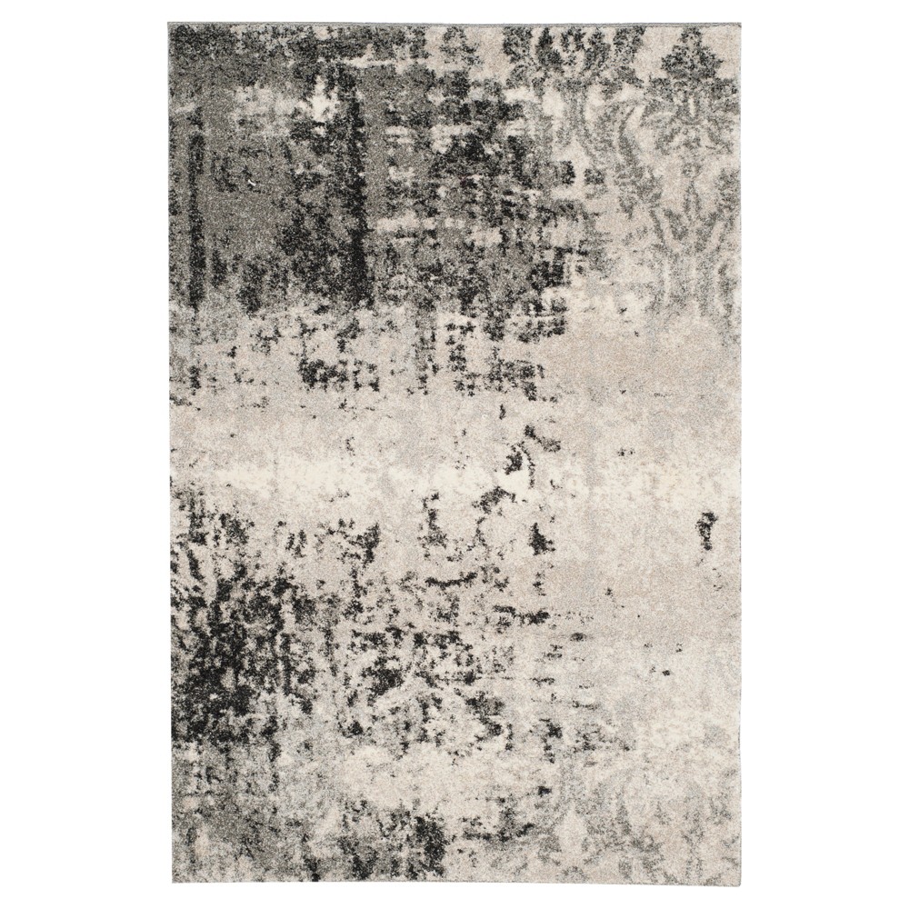 Kensington Area Rug - Light Gray / Gray ( 4' X 6' ) - Safavieh