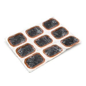 Unique Bargains Square Type Bike Tire Puncture Repair Patches Rubber Tool 1.38" x 0.94" 9pcs - 1 of 3