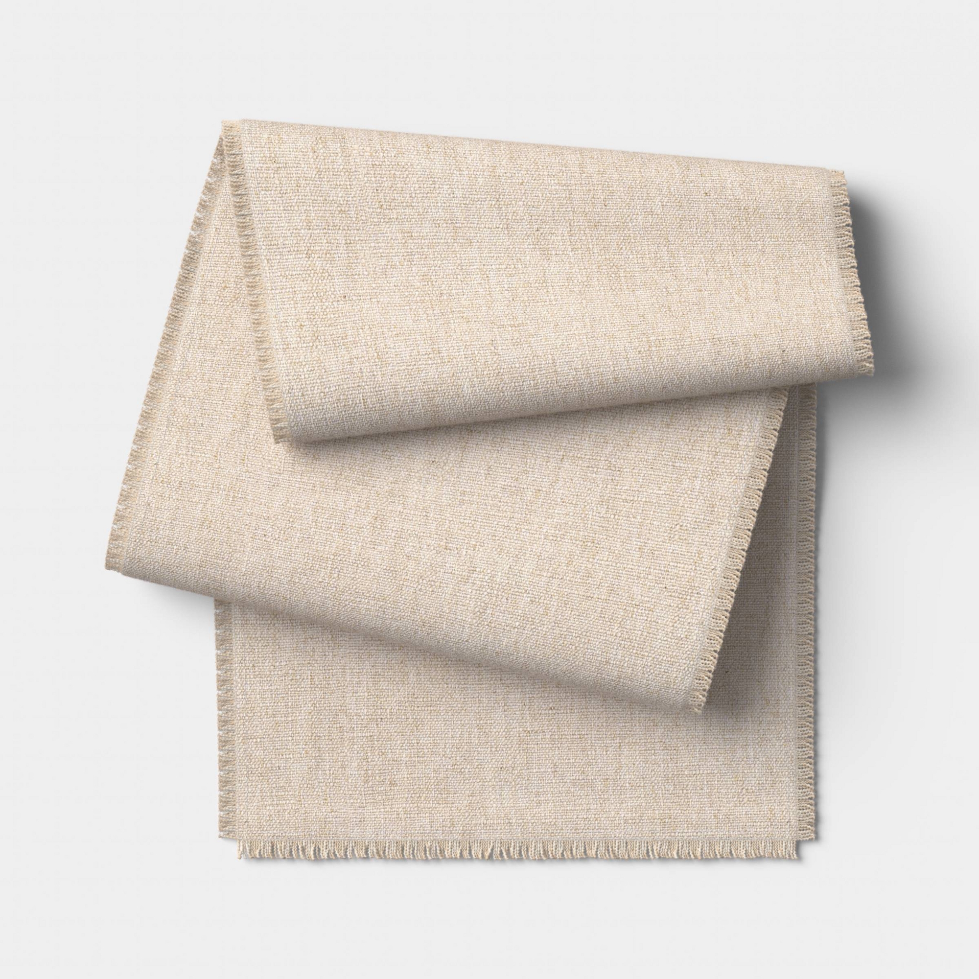 90"x20" Woven Table Runner Natural - Threshold™