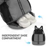 Generic Drawstring Gym Bag Sports Backpack With Shoe Compartment - 3 of 4