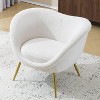 NicBex Modern Accent Chair Lounge Chair with Gold Metal Legs Comfy Chair Armchair for Living Room, Makeup Room - image 2 of 4