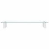 vidaXL Monitor Stand White 23.6 in.x7.9 in.x3.1 in. Tempered Glass and Metal - 4 of 4