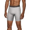 Fruit of the Loom Men's 4Pk Long Leg Microfiber Boxer Briefs - All Black Pack - 2 of 3