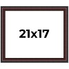 PosterPalooza | Linear Brown Picture Frame - UV Acrylic, Backing Board, Hanging Hardware Included - 2 of 4