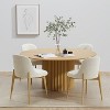 Wooakway 32"H 23"W Dining Chairs Accent Chairs Sitting Chairs Set of 2 Black/Natural Wood - 3 of 4