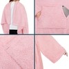 PAVILIA Fluffy Wearable Blanket with Sleeves for Women Men Adults, Fuzzy Warm Plush Snuggle Pocket Sleeved TV Throw - 3 of 4