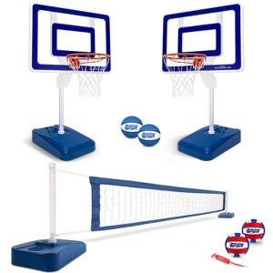 GoSports Splash Hoop ELITE 2-in-1 Full Court Pool Basketball & Volleyball Game Set - 1 of 1