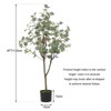 Artificial Eucalyptus Tree for Home Decor, Silk Leaf Fake Eucalyptus Plant, Indoor Outdoor House Plant, 1 Pack, Green - 2 of 4