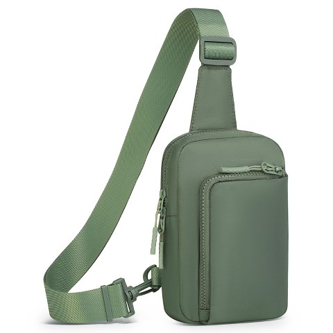 Unique Bargains Waterproof Lightweight Breathable Durable Hiking Daypacks Chest Bag Green