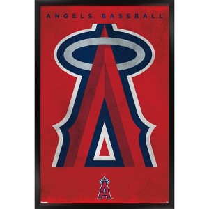 Trends International MLB Los Angeles Angels - Logo 25 Framed Wall Poster Prints - 1 of 4