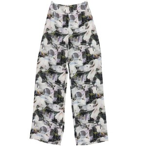 bar III Womens Wide-Leg Floral Trousers Relaxed Casual Pants - 1 of 2