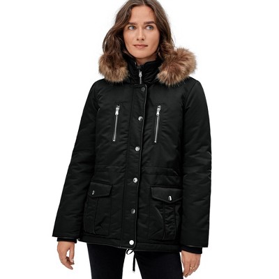 Ellos Women's Plus Size 4-pocket High-low Parka : Target