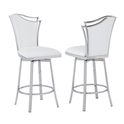 Contemporary Swivel Counter Stool Design Back - Thumbnail 2