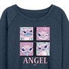 Women's - Disney - Lilo & Stitch Lightweight French Terry Wide Neck Long Sleeve Shirt - 2 of 4