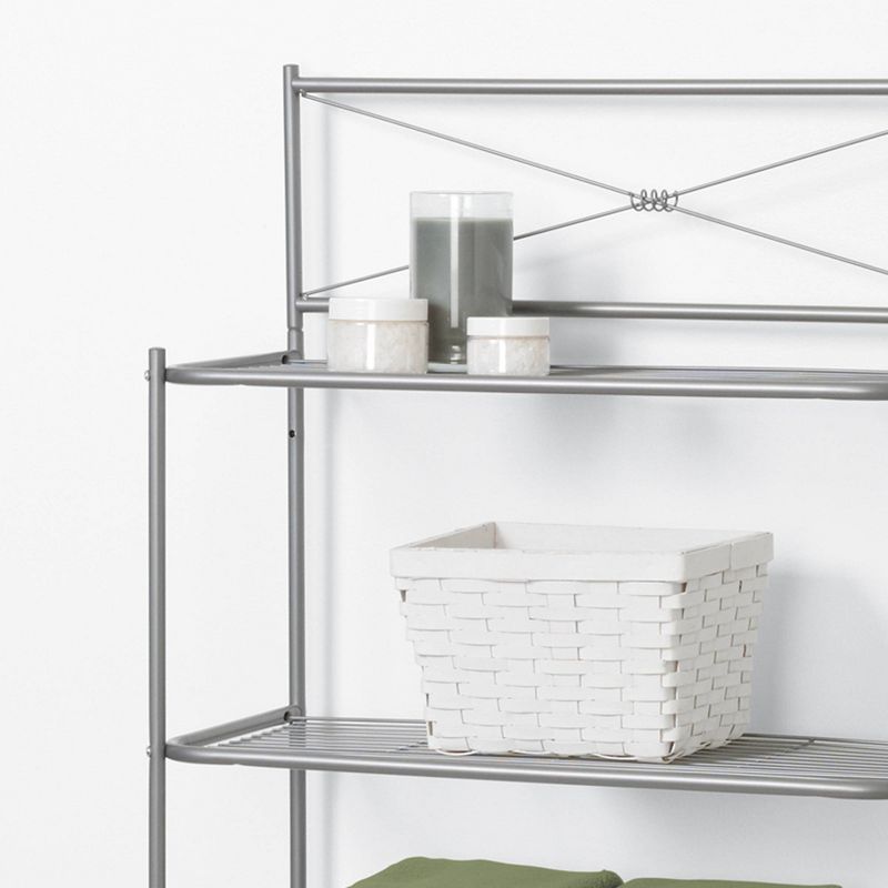 Spacesaver Over the Toilet Etagere Brushed Nickel - Zenna Home, 6 of 8