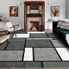 Machine Washable Area Rug Modern Geometric Low Pile Non Slip Non Shedding Indoor Carpet for Living Room Bedroom Office - 2 of 4