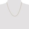 Black Bow Jewelry 0.8mm 14k Yellow Gold Solid Baby Wheat Chain Necklace - 2 of 4