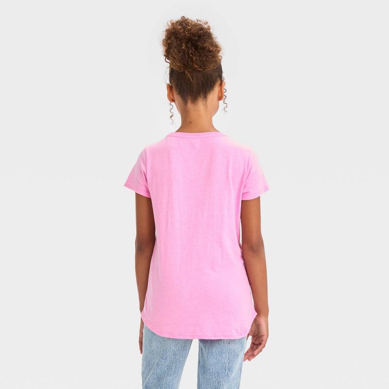 Girls&#39; Barbie Short Sleeve Graphic T-Shirt - Pink, 3 of 4