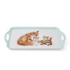 Pimpernel Wrendale Designs Serving Tray with Handles, Bedtime Kiss - Melamine Country Tray with Watercolor Art - Dishwasher Safe Farmhouse Decor - 3 of 4