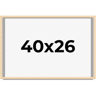 PosterPalooza | 40x26 Wood Frame with UV Acrylic, 6 Finishes: Black, White, Bronze, Silver, Wood, Mahogany