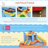 Kids Inflatable Water Slide 5-in-1 Bounce House Water Park Jumping Castle with Water Pool, Slide, Climbing Walls, & 2 Water Cannons, 450W Air Blower - image 2 of 4