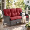 Buenhomino Outdoor Patio Couch Wicker Sofa - 3 Seater Rattan Sofa for Outside Patio Garden with Deep Seating and Olefin Cushions - 2 of 4