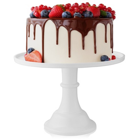 Last Confection Round Cake Stand, White - 11 Melamine Dessert Display  Holder