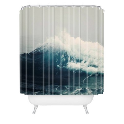 Bree Madden Sea Wave Shower Curtain Blue - Deny Designs