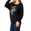 Women's Shimmering Sequin Dolman Sweater - Double Take - 2 of 4