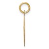Black Bow Jewelry 14k Yellow Gold Happy Anniversary Circle Banner Charm or Pendant, 16mm - 2 of 4