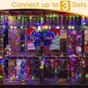 Ollny 396 LED Multi Color Icicle Lights (Clear Cable, Plug in, 8 Modes), Connectable up to 3 Sets - 4 of 4