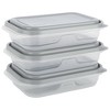 GoodCook EveryWare Rectangle 4 Cups Food Storage Container - 3pk - image 2 of 4