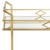 Elspeth 2 Tier Bar Cart - BCT2501A - Gold/Mirror - Safavieh - 3 of 4