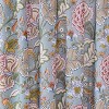 Angelica Floral Lined Curtain Panel with Rod Pocket - 2pk - Levtex Home - 2 of 3