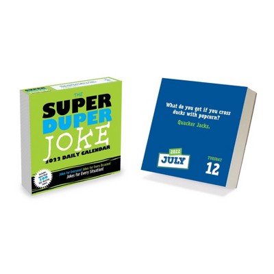 2022 Desktop Calendar Daily Super Duper Jokes - The Time Factory