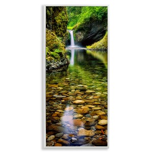 Stupell Industries Clear Stream Waterfall Photography, 13" x 30" - 1 of 4