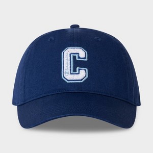 Champion Adult Cotton Chenille C Cap Baseball Hat - Navy Blue : Target
