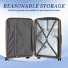 AENKYO 3-Piece Softshell Luggage Set, 20/26/30-Inch Fabric Suitcases, Spinner Wheels, Password Lock, Lightweight Travel Luggage Set - 3 of 4