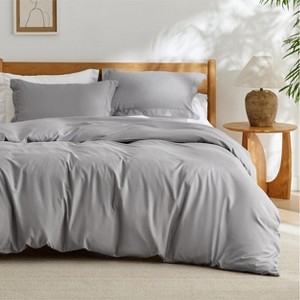 3 pieces Duvet Cover Soft Double Brushed Bedding Set for Kids & Adults Zipper Closure - 1 of 4