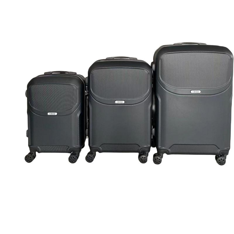 IZOD Regina Expandable ABS Hard shell Lightweight 360 Dual Spinning Wheels Combo Lock 3 Piece Luggage Set, 2 of 7