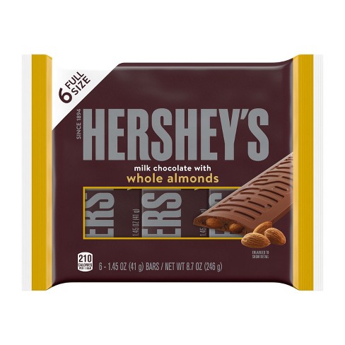 hershey chocolate bar with almonds