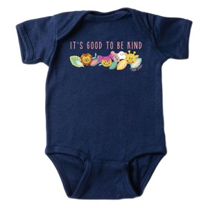 The Juniper Shop Mini Smiley It's Good To Be Kind Aria Baby Short Sleeve Bodysuit - 1 of 4