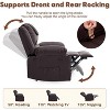Oversized Massage Recliner Chair for Adults,PU Leather Recliner Chairs Single Sofa with Vibration Massage and Heating,Side Pocket for Living Room - 4 of 4