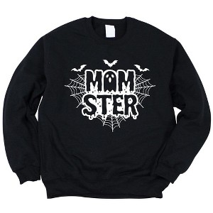 Simply Sage Market Women's Graphic Sweatshirt Momster Ghost - 1 of 4