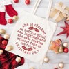 City Creek Prints Christmas 24:7 Canvas Tote Bag - 15x16 - Natural - 2 of 2