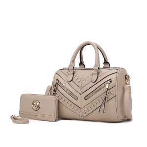 MKF Collection Lara Women’s Satchel Bag – Stylish and Spacious Handbag with Matching Wallet – by Mia K - 1 of 4