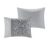 Sapphtopaz 8 Pcs Transitional Embroidered Comforter Set, Bedding Set Quilt Set with Printed and Pintucking Details, Machine Washable - 4 of 4