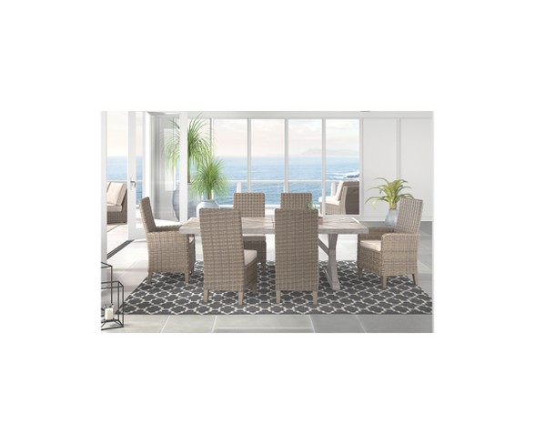 Patio Dining Table - Beige  - Outdoor by Ashley