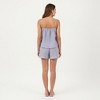 Anna-Kaci Lounge Women's Striped Pajama Set with Ruffle Trim Cami Top and Casual Fit Shorts - 4 of 4